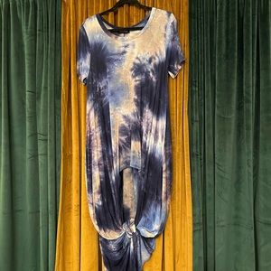 High Low Tie Dye Dress